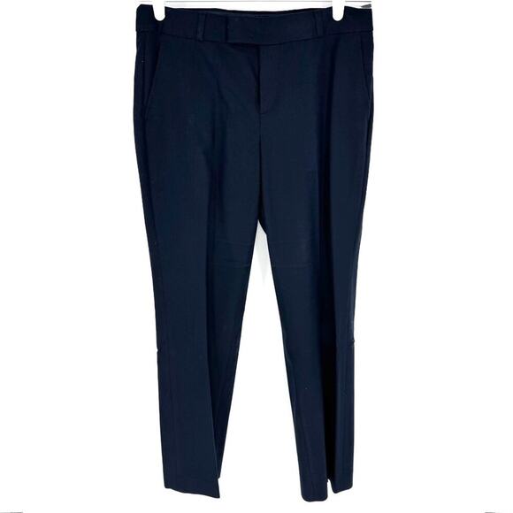 Banana Republic Martin Fit Cotton Stretch Trousers Dark Navy Size 6 - Picture 1 of 9